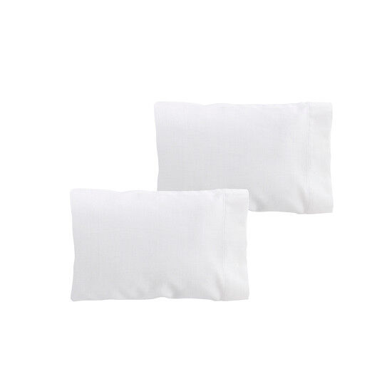 Conjunto de duas fronhas donegal 70cm ou cama 135cm branca