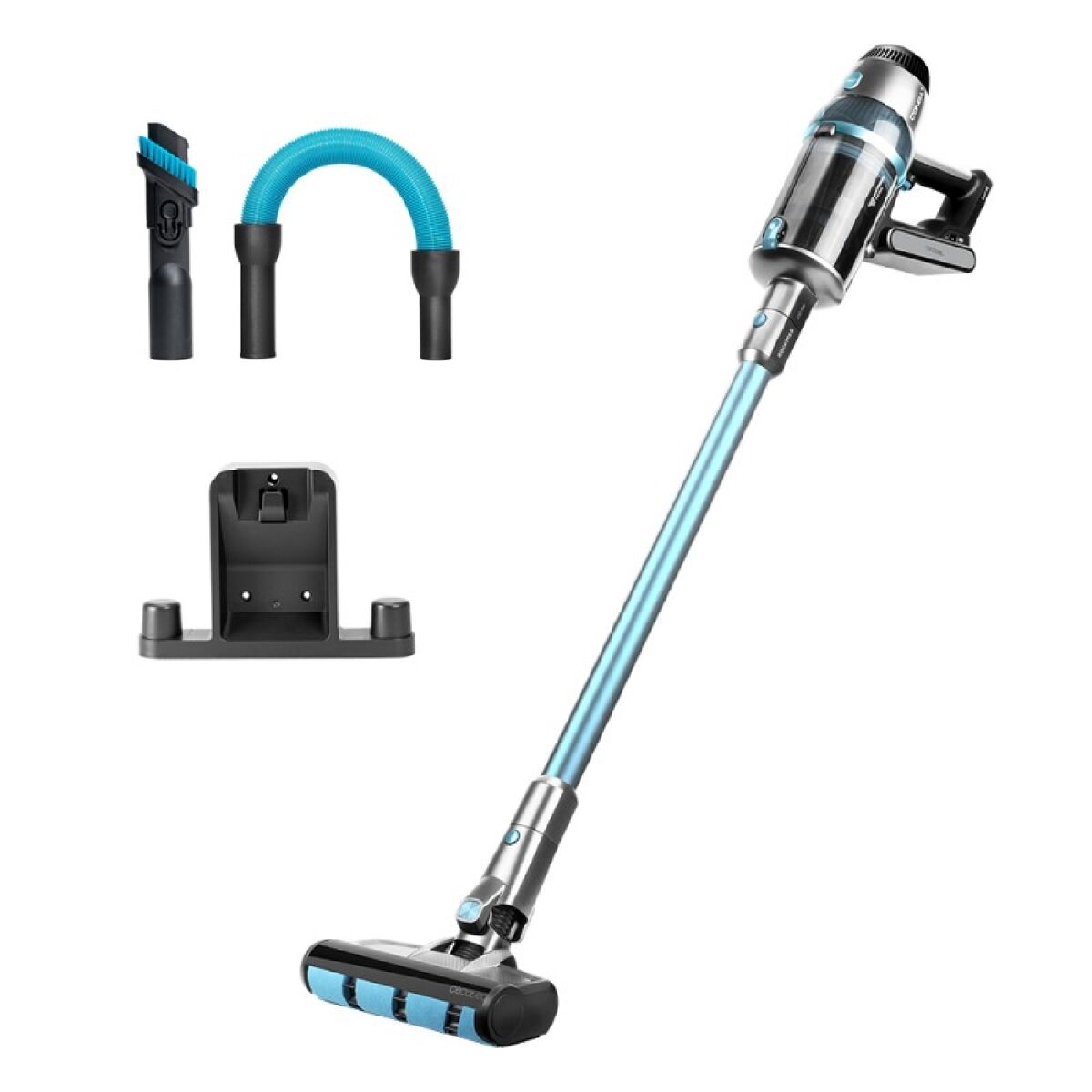 Cecotec Aspirador sem fios 3 em 1: vertical, vassoura e de mão com motor digital Brushless, potência de 680 W e máxima potência de sucção de 230 aW. 26 kPa. Autonomia de 75 minutos. Escova Jaliscazo. Kit de acessórios.
