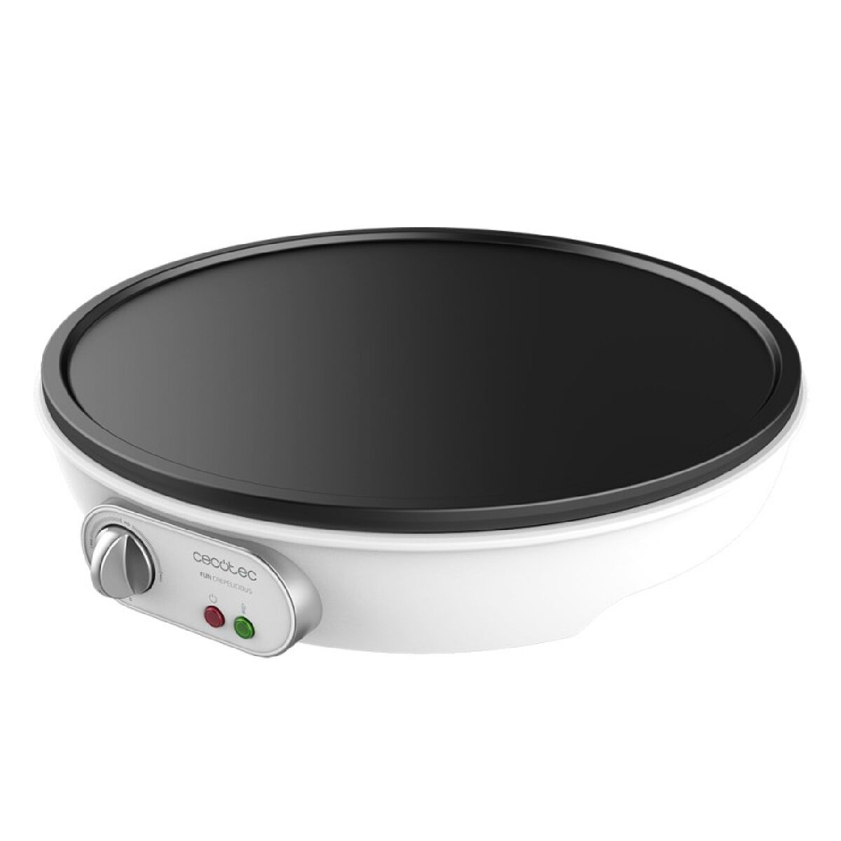 Cecotec máquina para crepes de 1000 w com revestimento antiaderente e potência regulável.