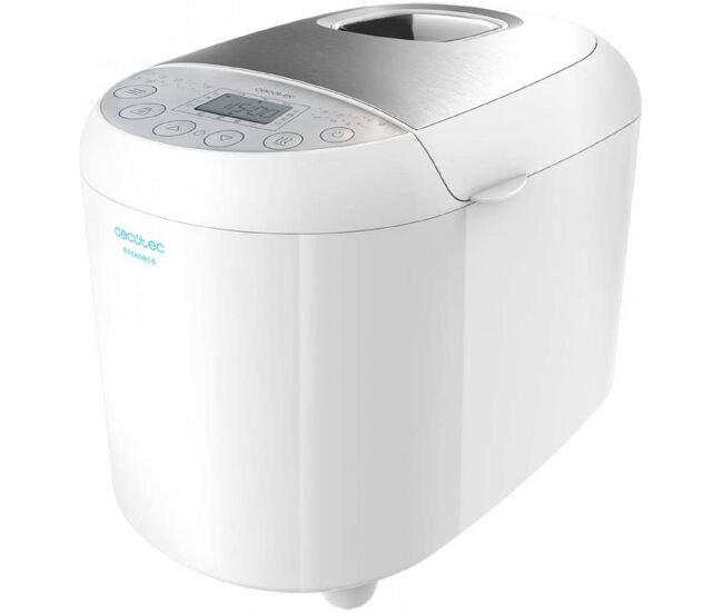 Cecotec máquina de pão de 1 kg com 19 programas automático, 15 horas programáveis e tigela apta para máquina da louça.