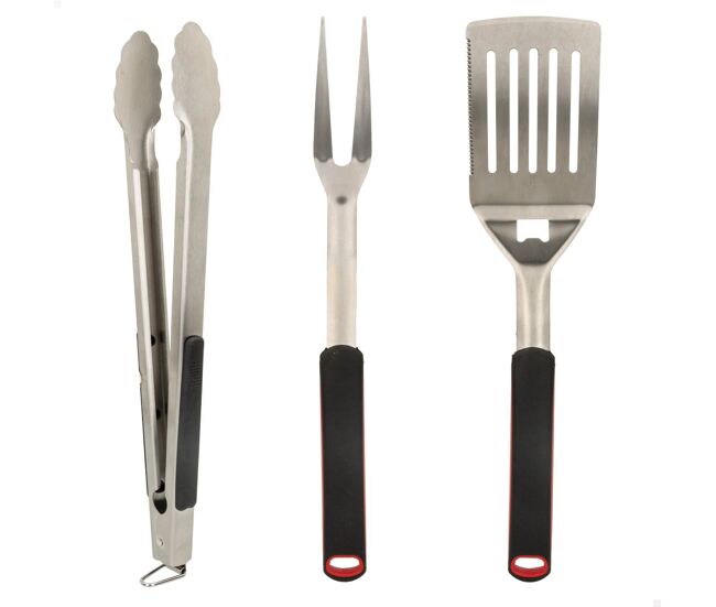 Conjunto de 3 acessórios para churrasco aktive
