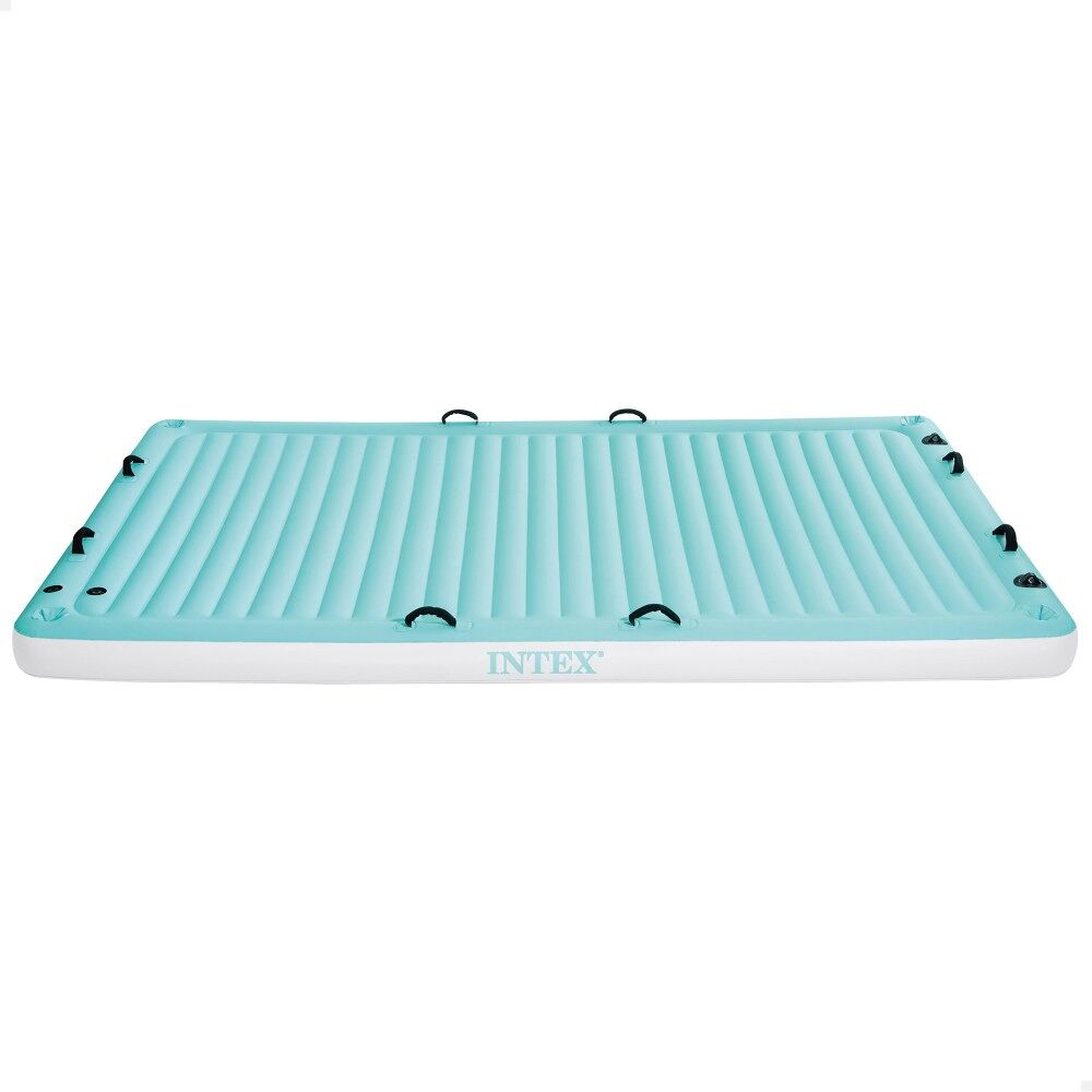 Manta flutuante insuflável c/suporte para bebidas e alça 183x310x18 cm intex