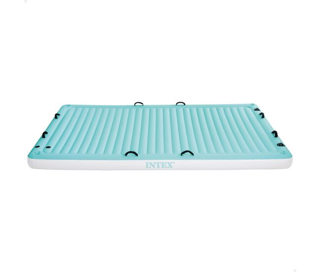Manta flutuante insuflável c/suporte para bebidas e alça 183x310x18 cm intex