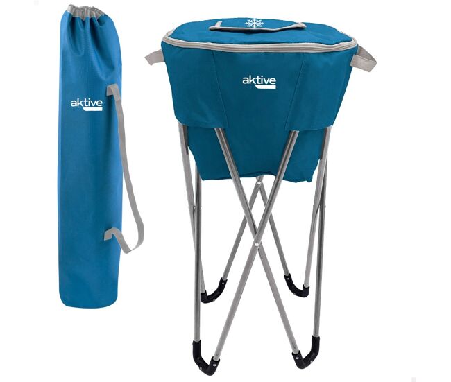 Geleira portable desmontável com suporte para campismo aktive