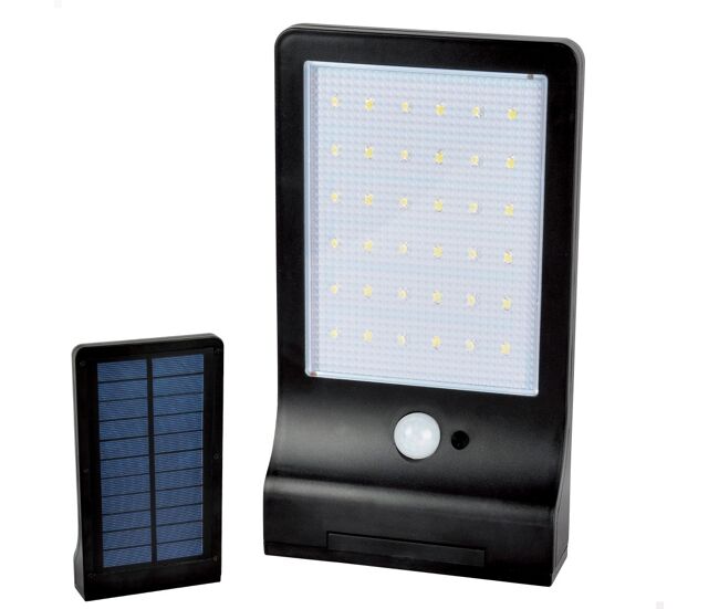 Holofote solar externo led para jardim c/sensor de movimento aktive