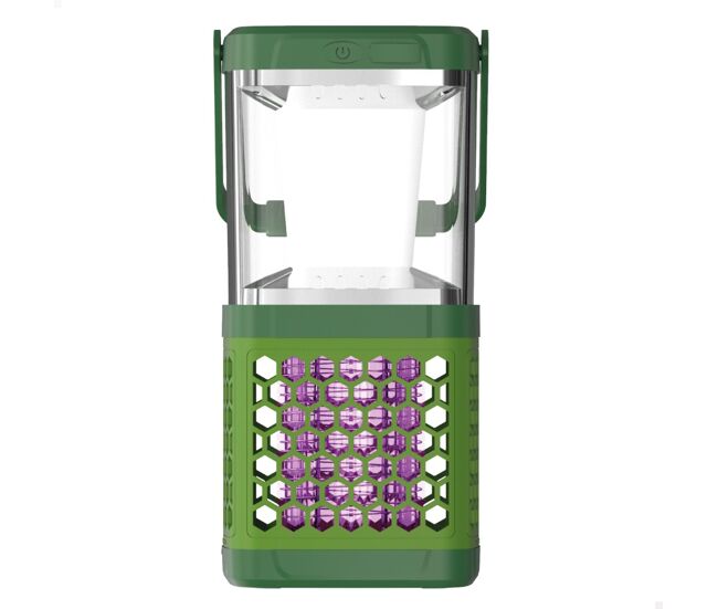 Lâmpada solar repelente de mosquitos led 2 em 1 portable com cabo aktive