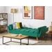 Beliani Sofá cama Terciopelo ASBY Beliani Sofá cama Terciopelo ASBY Verde