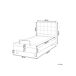 Beliani Cama ajustable Poliéster DUKE 82x216 Beliani Cama ajustable Poliéster DUKE 82x216 Bege