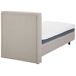 Beliani Cama ajustable Poliéster DUKE 82x216 Beliani Cama ajustable Poliéster DUKE 82x216 Bege