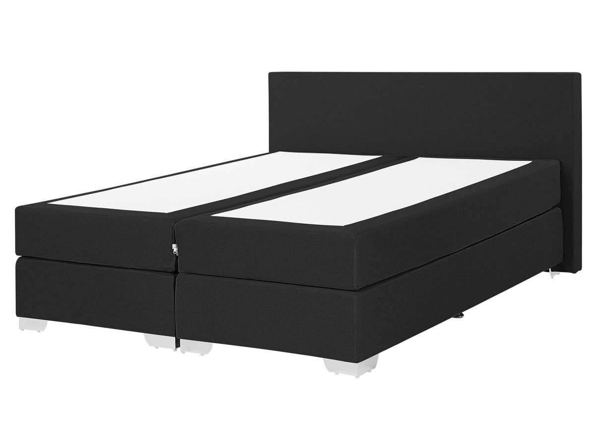Beliani Cama continental Poliéster PRESIDENT 170x210 Preto