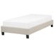 Beliani Cama sin cabecero Poliéster ROANNE 99x211 Beliani Cama sin cabecero Poliéster ROANNE 99x211 Bege
