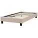 Beliani Cama sin cabecero Poliéster ROANNE 99x211 Beliani Cama sin cabecero Poliéster ROANNE 99x211 Bege