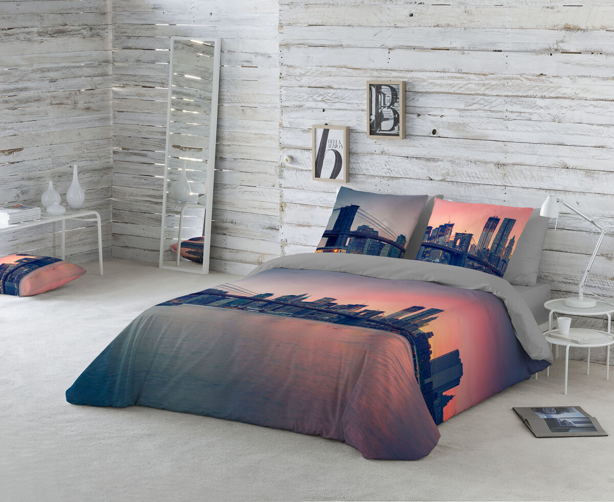 Capa de edredão cama ponte de brooklyn 90