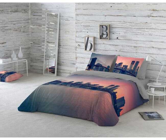 Capa de edredão cama ponte de brooklyn 90