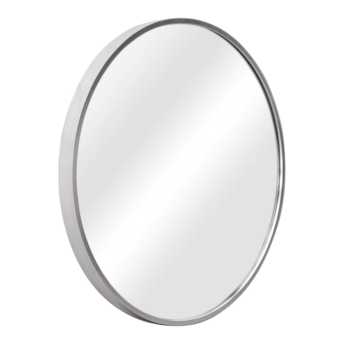 Espelho de parede para casa de banho modugno alumínio redondo ø 50 cm prata [en.casa].