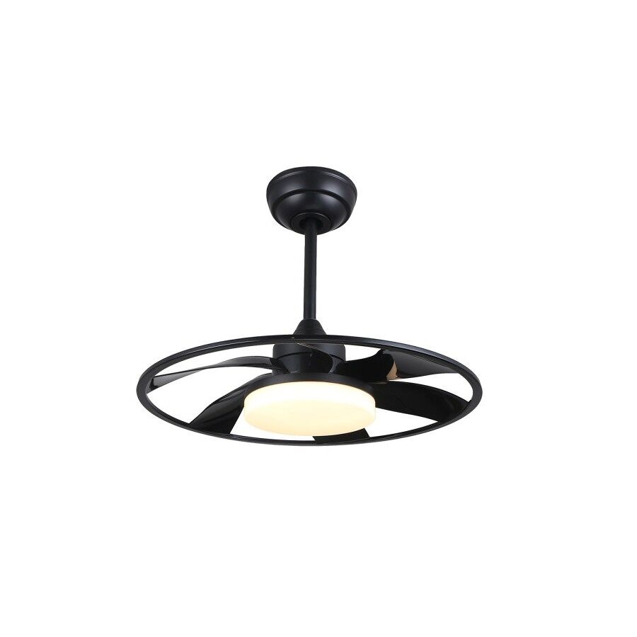 Ventilador de tecto cor preta série metal celsius 55cm