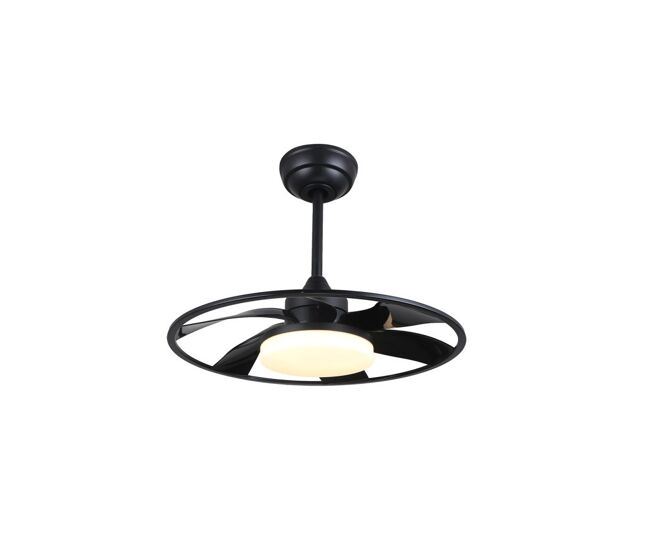 Ventilador de tecto cor preta série metal celsius 55cm