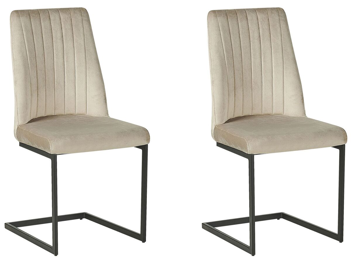 Beliani Silla de comedor LAVONIA