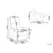 Beliani Sillón reclinable VIRRAT Beliani Sillón reclinable VIRRAT Branco