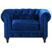 Beliani Conjunto de sofás CHESTERFIELD Beliani Conjunto de sofás CHESTERFIELD Azul Marino