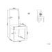Beliani Silla de comedor BROADWAY Beliani Silla de comedor BROADWAY Cinza Escuro