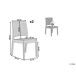 Beliani Silla de jardín FOSSANO Beliani Silla de jardín FOSSANO Branco