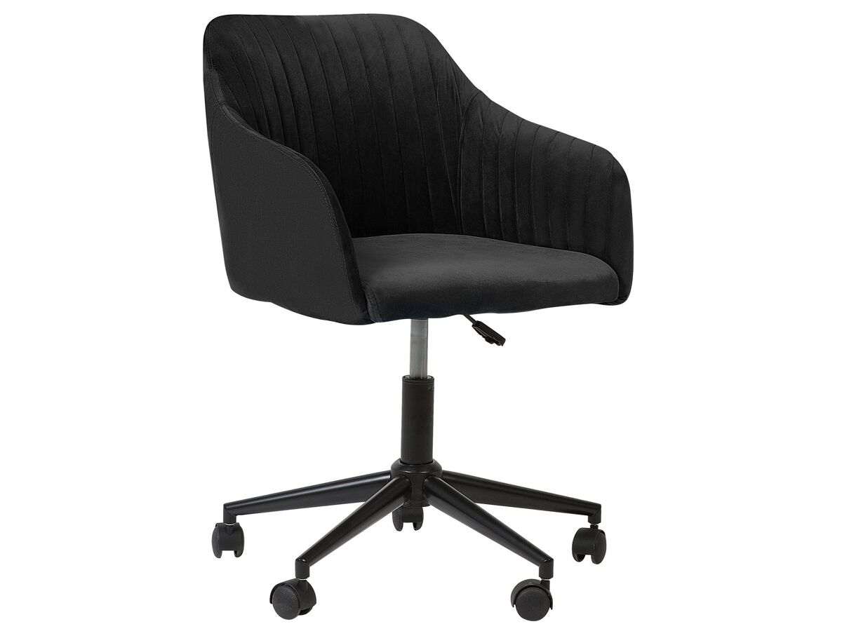 Beliani Silla de oficina VENICE Preto