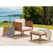 Beliani Silla de jardín BARATTI Beliani Silla de jardín BARATTI Bege