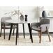 Beliani Silla de comedor ALBION Beliani Silla de comedor ALBION Cinza Claro