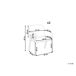 Beliani Silla de comedor ALBION Beliani Silla de comedor ALBION Cinza Claro