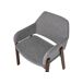 Beliani Silla de comedor ALBION Beliani Silla de comedor ALBION Cinza Claro