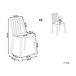 Beliani Silla de comedor VENTNOR Beliani Silla de comedor VENTNOR Branco