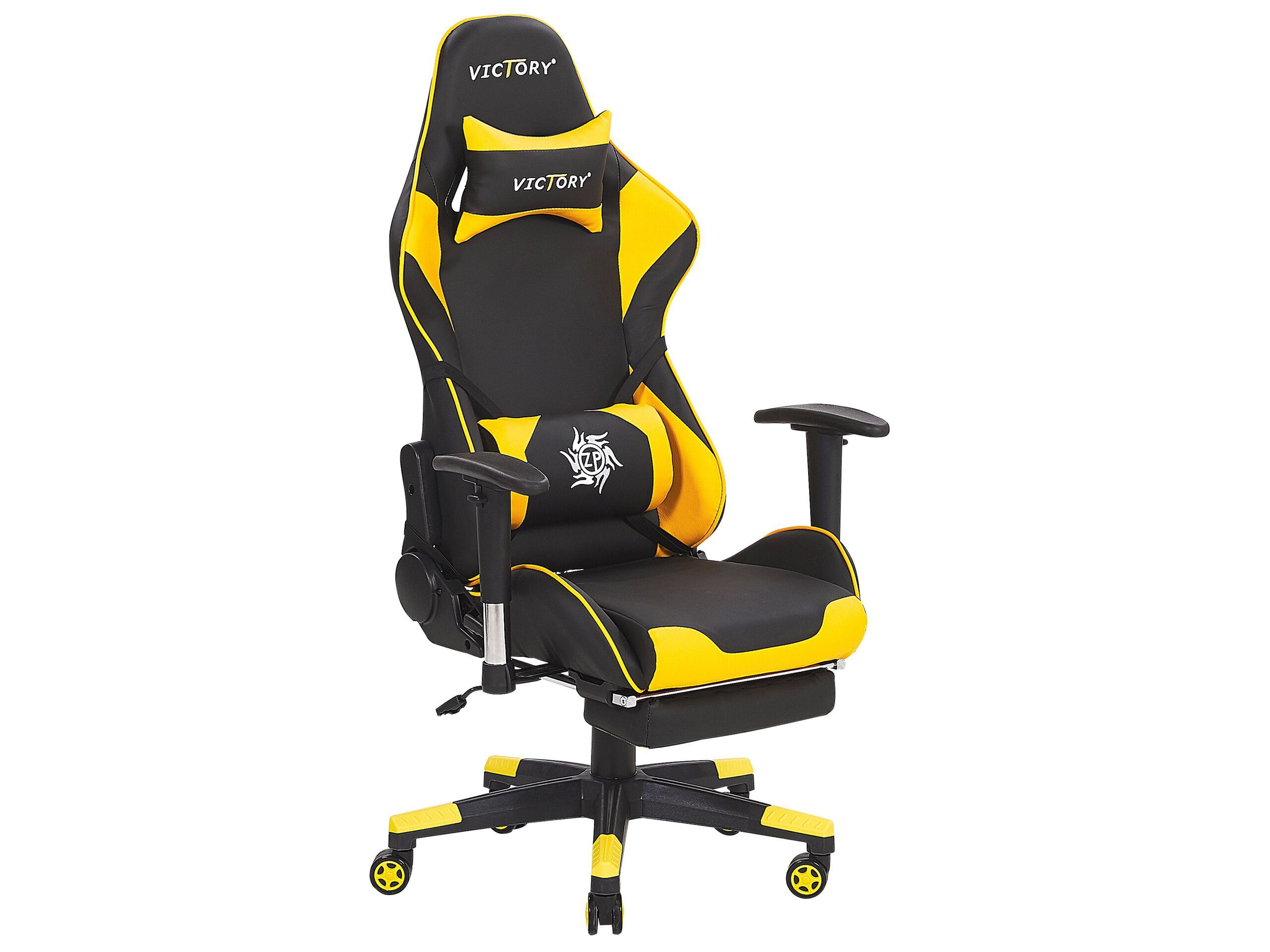 Beliani Silla de juego VICTORY Amarelo