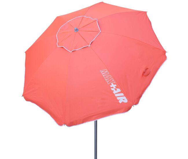 Guarda-sol à prova de vento ø220 cm com mastro reclinável e proteção uv50 aktive