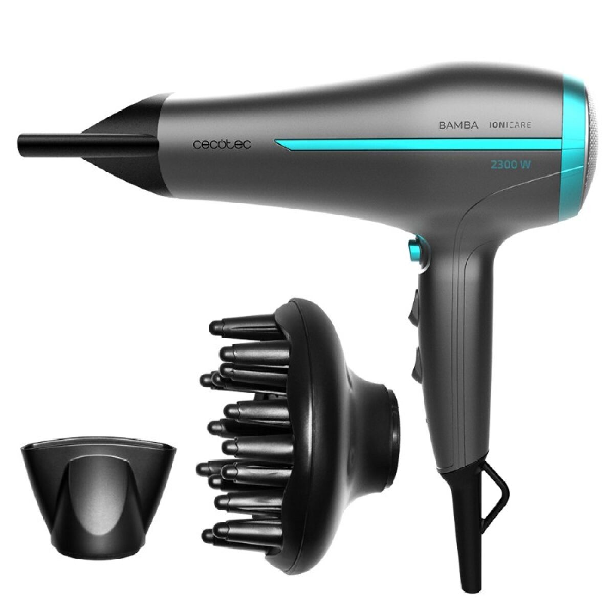 Cecotec secador de cabelo dc de 2300 w de potência, com função ionizadora e grande caudal.
