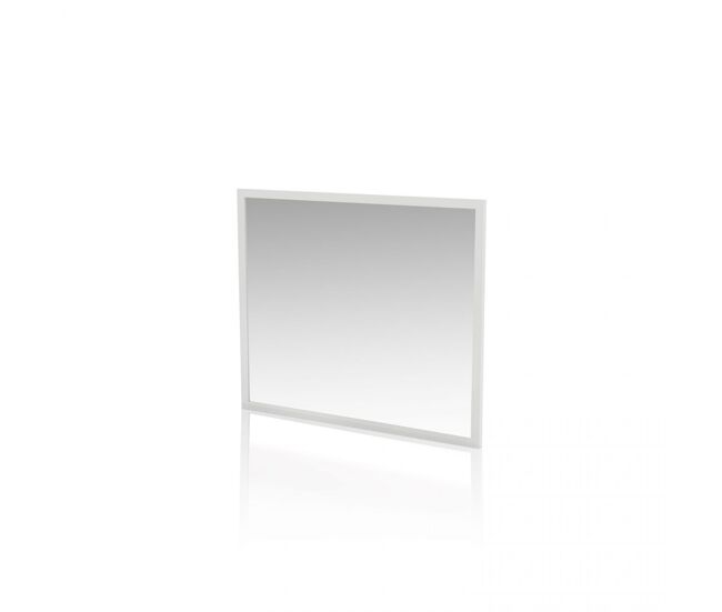 Espelho quadrado ataneq branco 90 x 75 x 2 cm