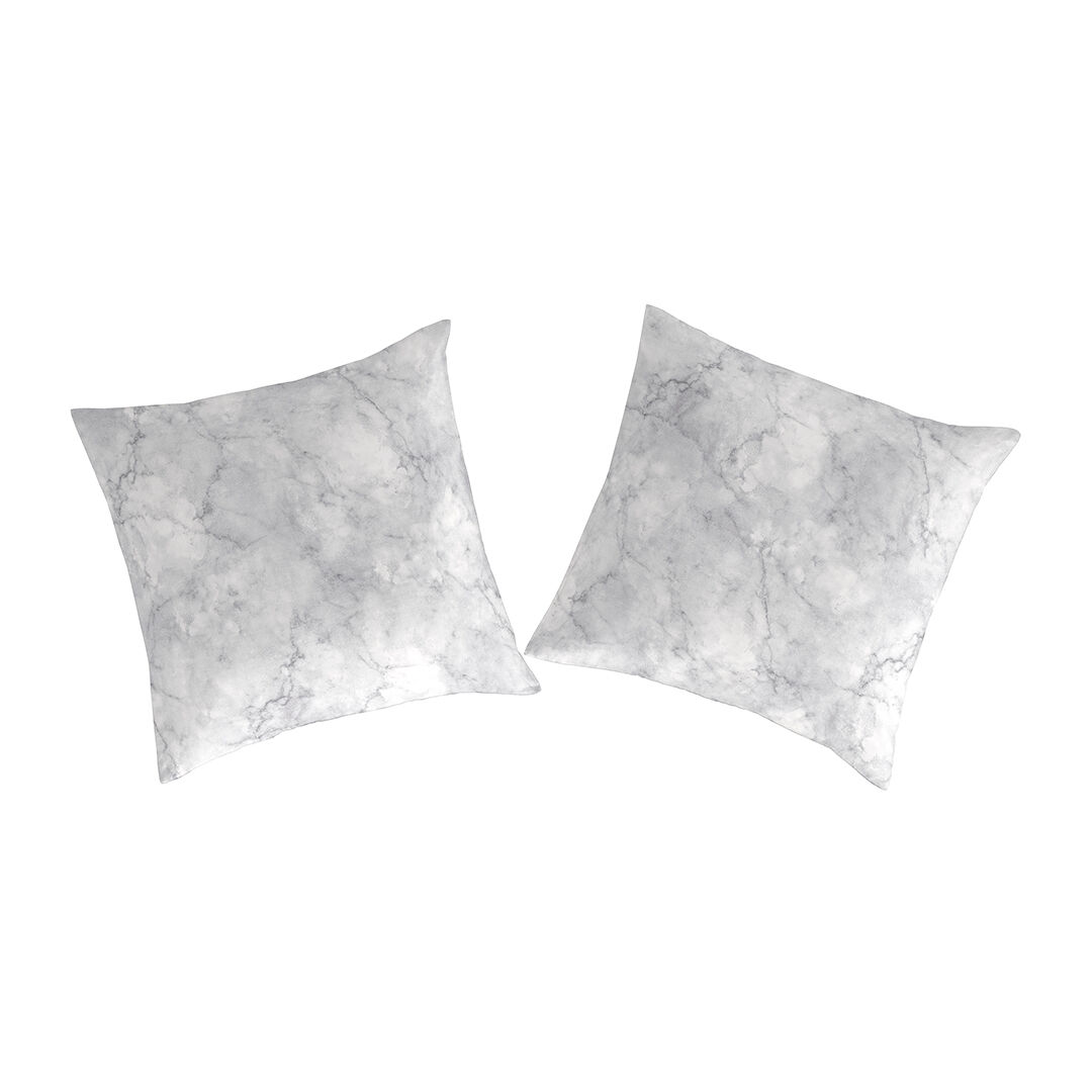 2 Frondas para almofada 100% algodão percal MACALE 65x65 Cinza