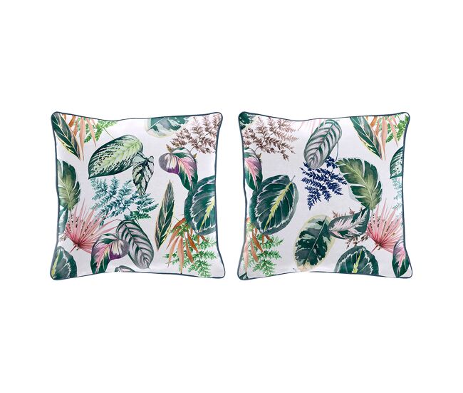 2 capas de almofada 100% algodão tropalm