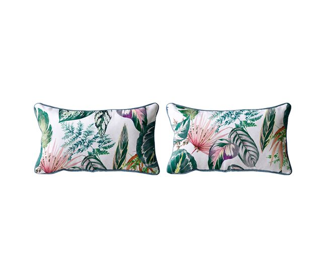 2 capas de almofada 100% algodão tropalm