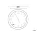 Beliani Reloj de pared HORW Beliani Reloj de pared HORW Branco