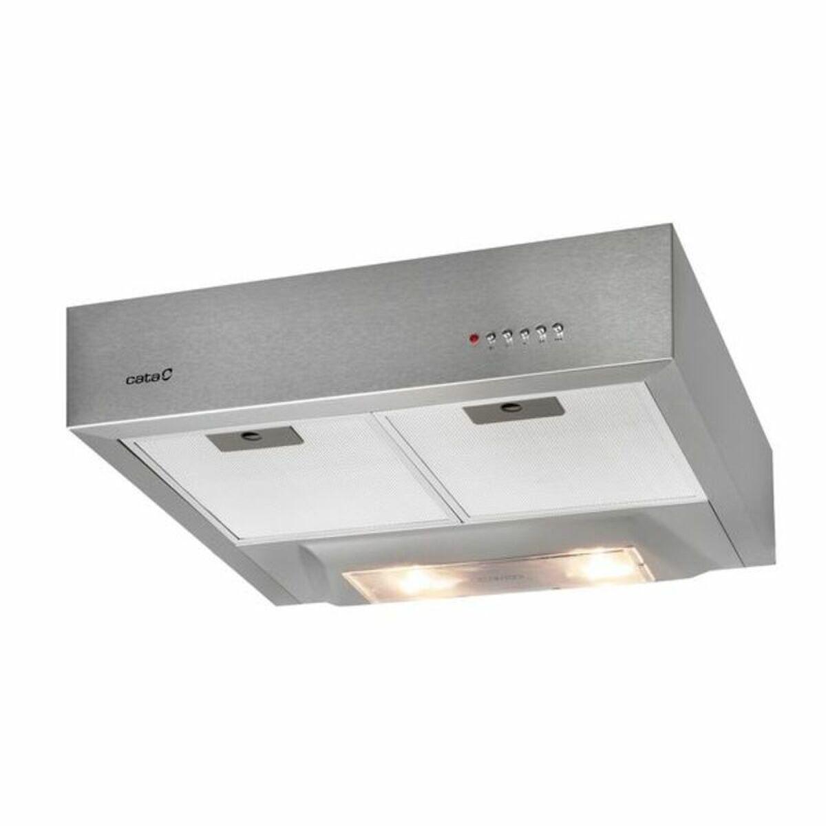Extrator convencional cata s-box 1301 60 cm 220 m3/h 57 db 100w acier inox
