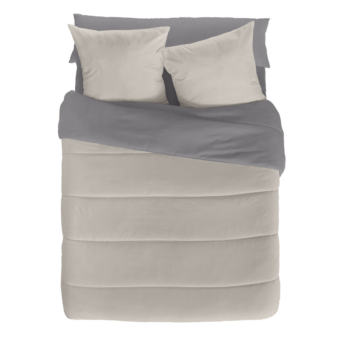 Enchimento nórdico naturals 300 grms 300 gsm cinzento pedra 180 x 260 cm (solteiro)