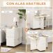 Mesa de Cozinha Dobrável Melamina de Madeira HOMCOM 120x80 Mesa de Cozinha Dobrável Melamina de Madeira HOMCOM 120x80 Branco