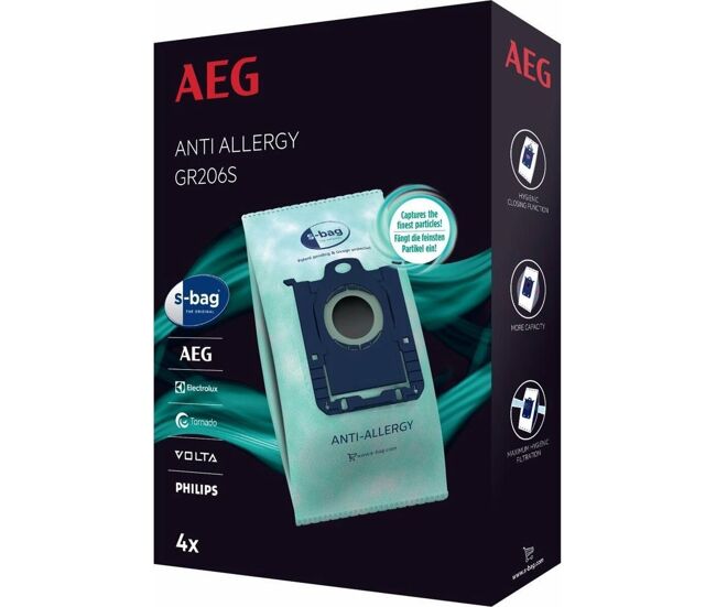 Bolsa sobresselente para aspirador aeg gr206s 4 uds