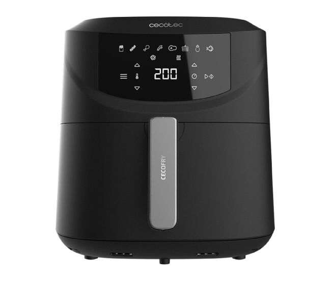 Cecotec fritadeira dietética digital e compacta sem óleo de 7.6 l de capacidade, com tecnologia perfectcook.