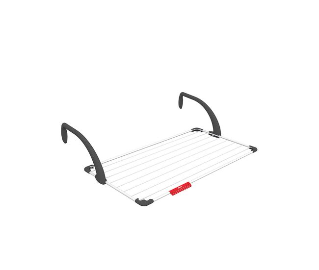 Estendal vileda 157229 sunset cj6 para pendurar em varanda acier blanc resina (110 x 56 x 28 cm) (10 m)