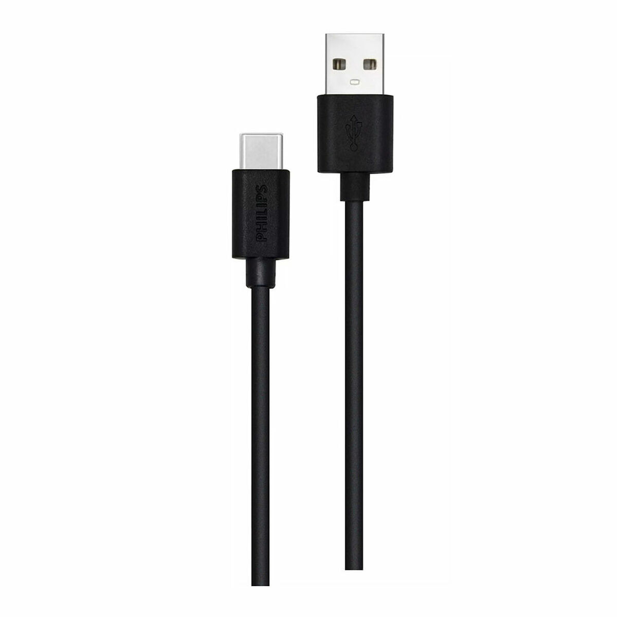 Cabo usb a para usb c philips dlc3104a/00 carregamento rápido 1,2 m preto