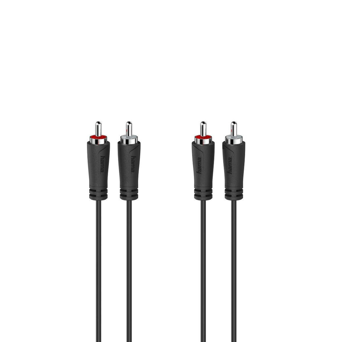 Cabo 2 x rca hama 00205258 3 m preto
