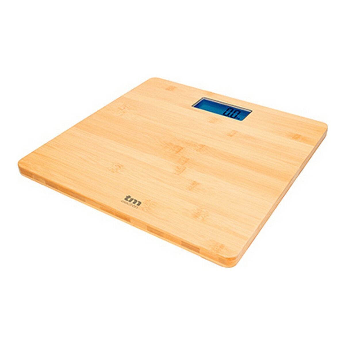 Balança digital para casa de banho tm electron castanho bambu