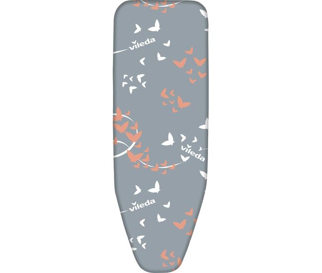 Capa para tábua de passar a ferro vileda 163229 premium 2 em 1 cinzento (130 x 45 cm)